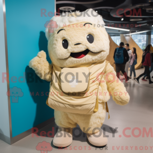 Beige Dim Sum maskot...
