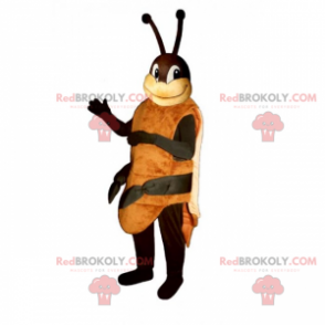 Mascotte de fourmis souriante - Redbrokoly.com