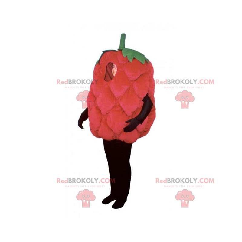 Mascote da framboesa - Redbrokoly.com