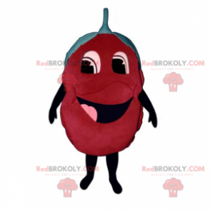 Sorridente mascotte lampone - Redbrokoly.com