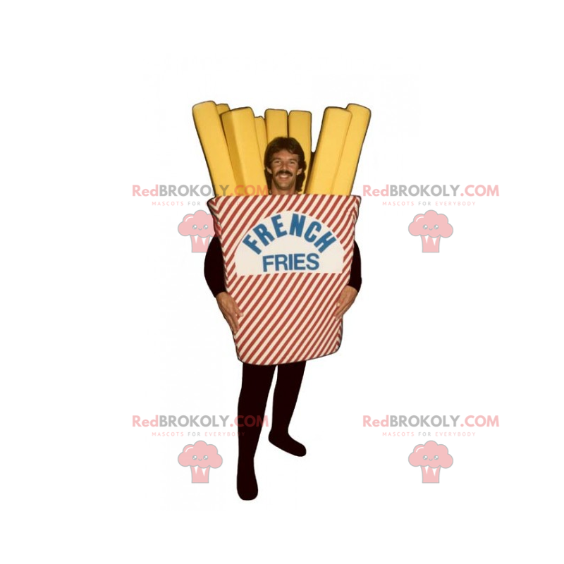 Mascote de batata frita - Redbrokoly.com