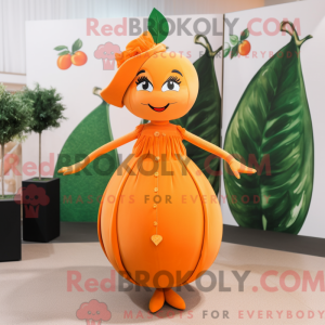 Oransje aprikos maskot...