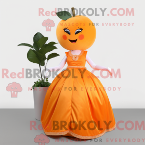 Oransje aprikos maskot...