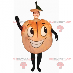 Mascota de la fruta - melocotón sonriente - Redbrokoly.com