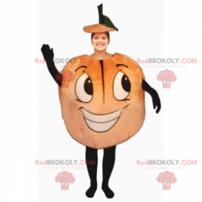 Mascotte de fruits - Pêche souriante - Redbrokoly.com