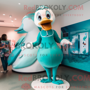 Costume mascotte de cygnes...
