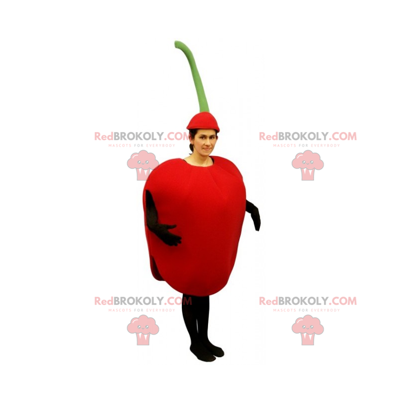 Mascota de la fruta - manzana roja - Redbrokoly.com