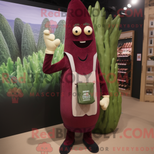 Maroon Asparges maskot...