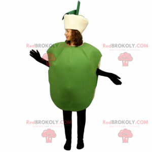 Fruktmaskot - grönt äpple - Redbrokoly.com
