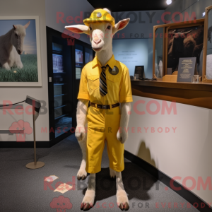 Yellow Boer Goat mascot...
