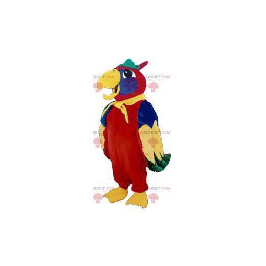 Mascota de loro colorido - Redbrokoly.com