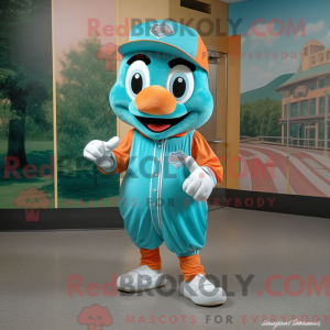 Turquoise Apricot mascot...
