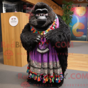 Gorilla-maskotkostyme kledd...