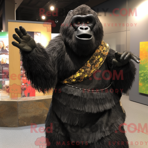 Gorilla-maskotkostyme kledd...