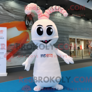 White Shrimp Scampi mascot...