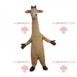 Lächelndes Giraffenmaskottchen - Redbrokoly.com