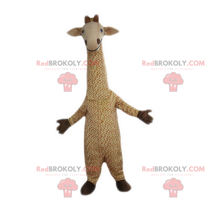 Lächelndes Giraffenmaskottchen - Redbrokoly.com