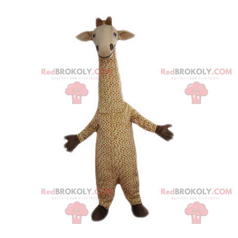 Smilende giraf maskot - Redbrokoly.com