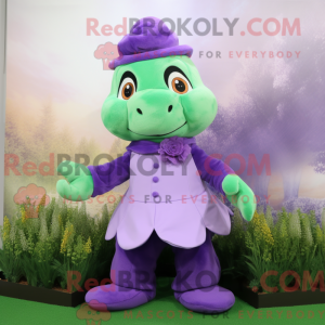 Lavendel firkløver maskot...
