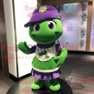 Lavendel firkløver maskot...