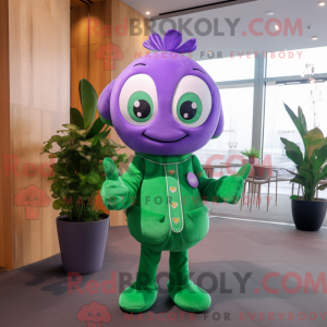 Lavendel firkløver maskot...