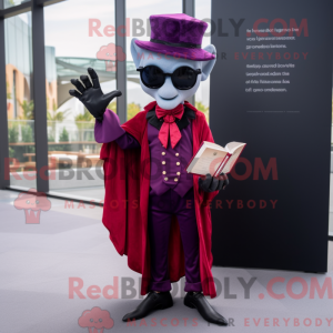 Magenta vampyr maskot...