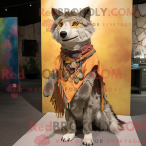 Costume de mascotte de loup...