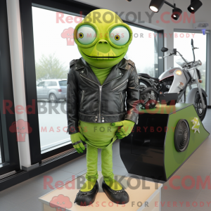 Postava maskota Lime Green...