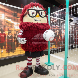 Maroon Volleyball Nett...