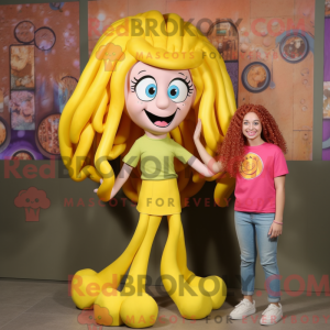 Mascotte de Méduse jaune...