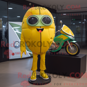 Postava maskota citronově...