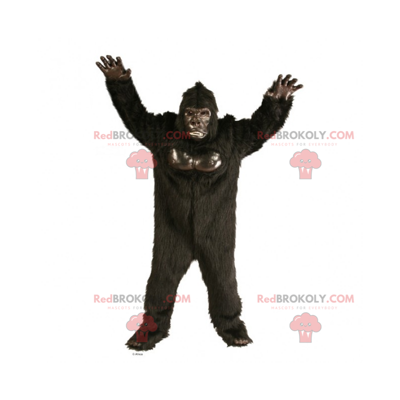 Brun gorilla maskot - Redbrokoly.com