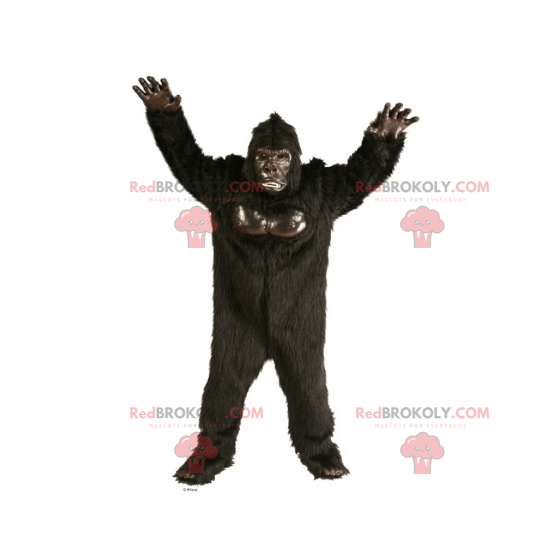 Mascotte bruine gorilla - Redbrokoly.com