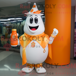 Oranje fles melk...