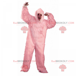 Rosa gorilla maskot - Redbrokoly.com