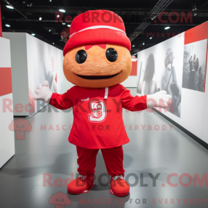 Red Pad Thai mascot costume...