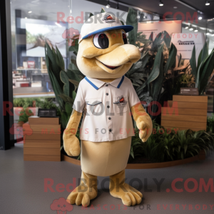 Beige Woodpecker mascot...