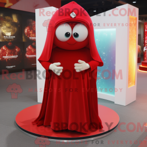 Rød forlovelsesring maskot...