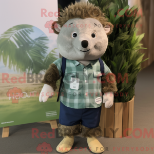 Olive Hedgehog maskot...