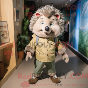Olive Hedgehog maskot...