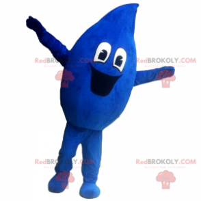 Glimlachende waterdruppelmascotte - Redbrokoly.com