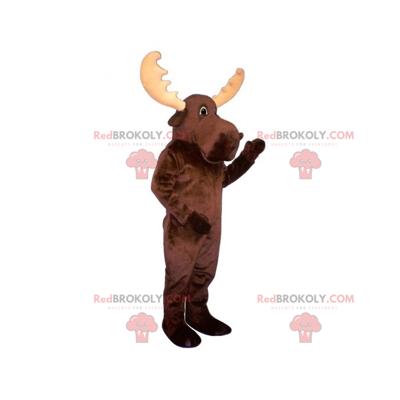 Mascotte de grand caribou - Redbrokoly.com