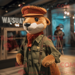 Rust Weasel mascot costume...