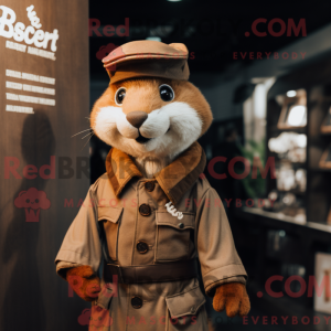 Rust Weasel maskot kostyme...