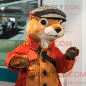 Rust Weasel maskot kostyme...