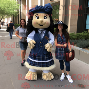 Navy Bagpipe mascot costume...