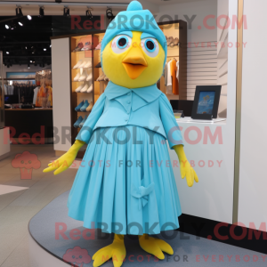 Turquoise Canary mascot...