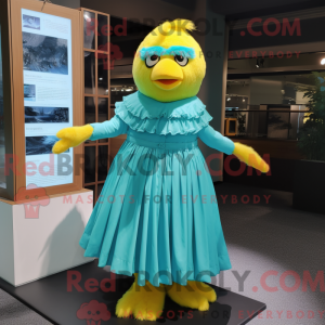 Turquoise Canary mascot...
