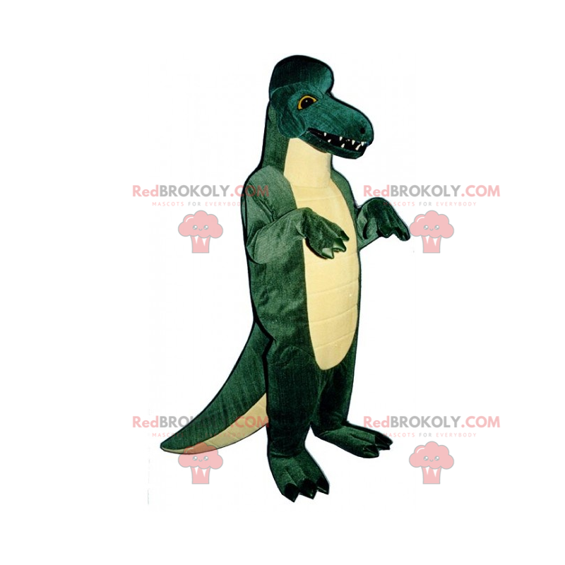 Großes Dino-Maskottchen mit scharfen Zähnen - Redbrokoly.com