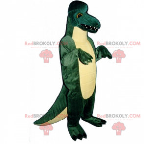 Big dino mascot with sharp teeth - Redbrokoly.com